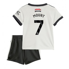 Billiga Manchester United Mason Mount #7 Tredjeställ Barn 2024-25 Kortärmad (+ Korta byxor)